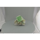 水晶方解石绿萤石