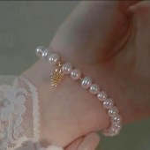 手腕间的精灵 仙甜仙甜的珍珠手链