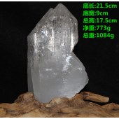 天然喜马原石原矿骨干水晶柱 性价比完整度高双尖双生 636