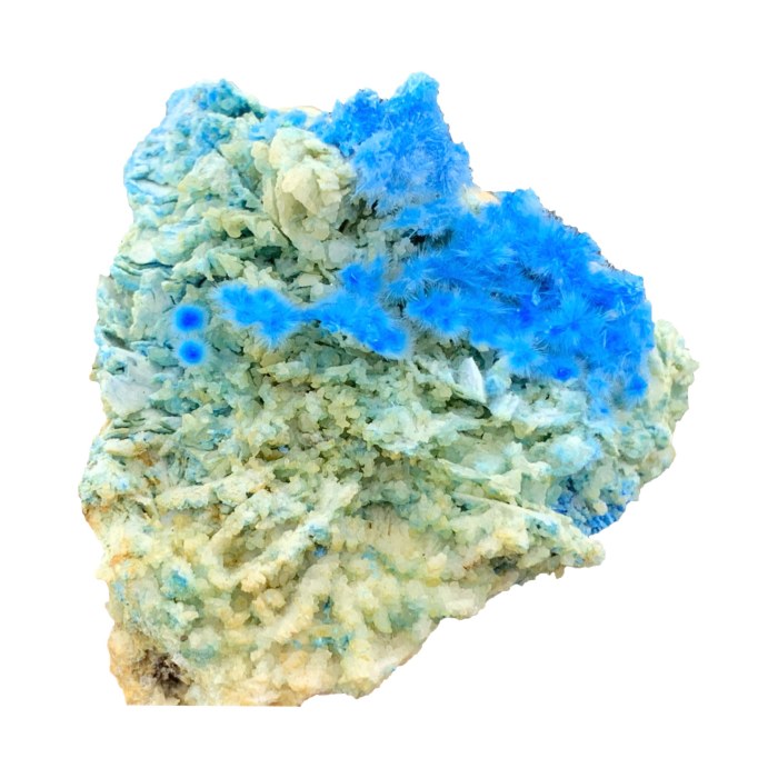 精品球状蓝色绒铜矿贵州 天然矿石原石矿物水晶晶体收藏品摆件