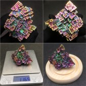 铋晶体金属铋结晶化学元素收藏矿石标本原石创意礼物全新饰品摆件