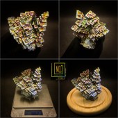 铋晶体金属晶体礼品学生元素收藏标本矿物自然结晶饰品