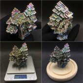 铋晶体金属铋结晶化学元素收藏矿石标本原石创意礼物全新饰品摆件