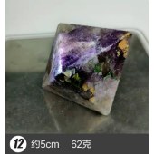 天然紫萤石原石八面体晶石菱形绿萤石矿物宝石标本奇石工艺品摆件
